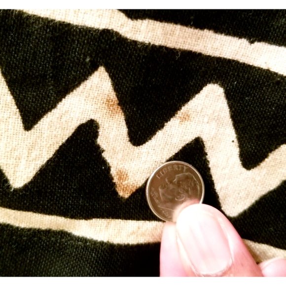 Vintage Cotton Jacket Plus 2x 18 20 Black Tan Tribal Ethnic India 1990s - Picture 9 of 10